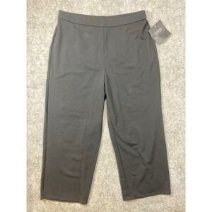 DENNIS BY DENNIS BASSO 30th Anniversary Black Cropped Wide Leg Pants Women's 1X